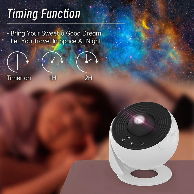 Night Light Galaxy Projector Starry Sky Projector 360Β° Rotate Planetarium Lamp For Kids Bedroom Valentines Day Gift Wedding Deco