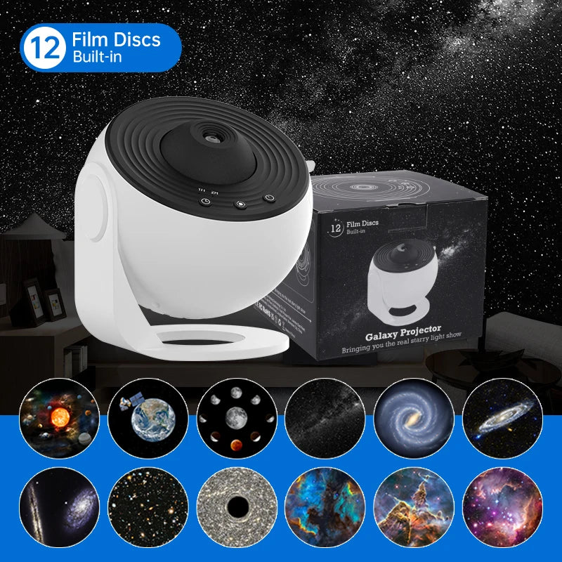 Night Light Galaxy Projector Starry Sky Projector 360Β° Rotate Planetarium Lamp For Kids Bedroom Valentines Day Gift Wedding Deco