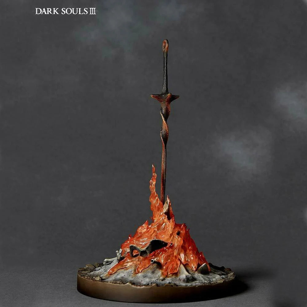 Hot Dark Souls III Bonfire Lit Sword Light up 21CM  Classic Anime Game Statue Figure Model Toy Adornment Collection
