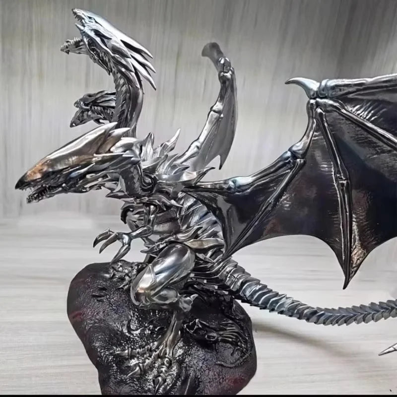 Yu-Gi-Oh Figure Blue-Eyes White Dragon Figures With Light 25cm Pvc Statue Model High Quality Collections Desk Decora Toys Gifts