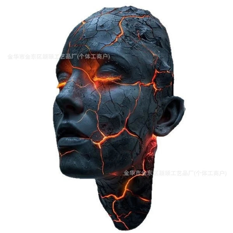 Creative Resin Wall Light Cracked Soul Design Decorative Lamp Artistic Wall Mounted Lighting Fixture For Home Bar Cafe