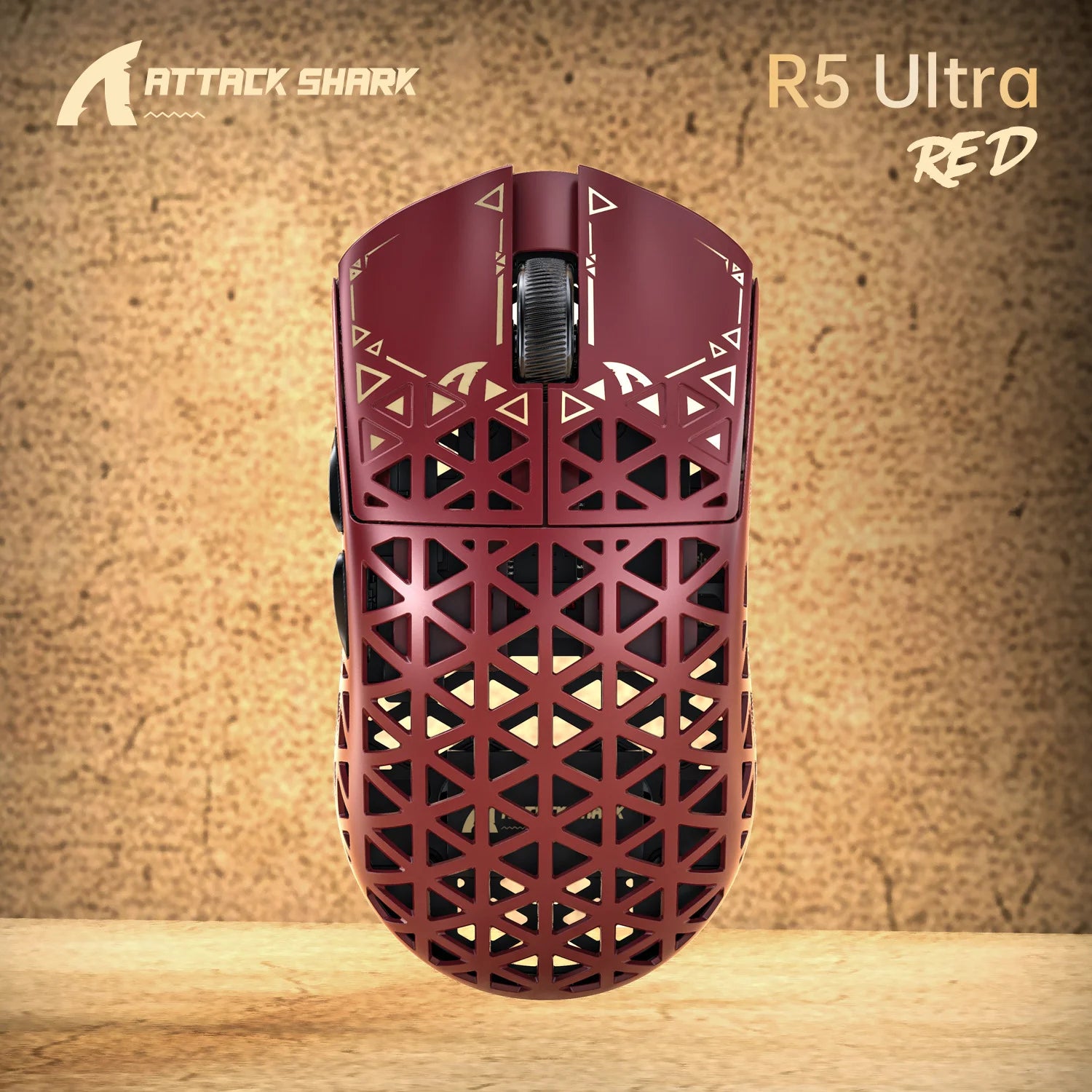 True Wireless 8K ATTACK SHARK R5 Ultra Gaming Mouse Eco-friendly Carbon Fiber Composite,PAW3950Max Sensor,Nordic52840 Controller