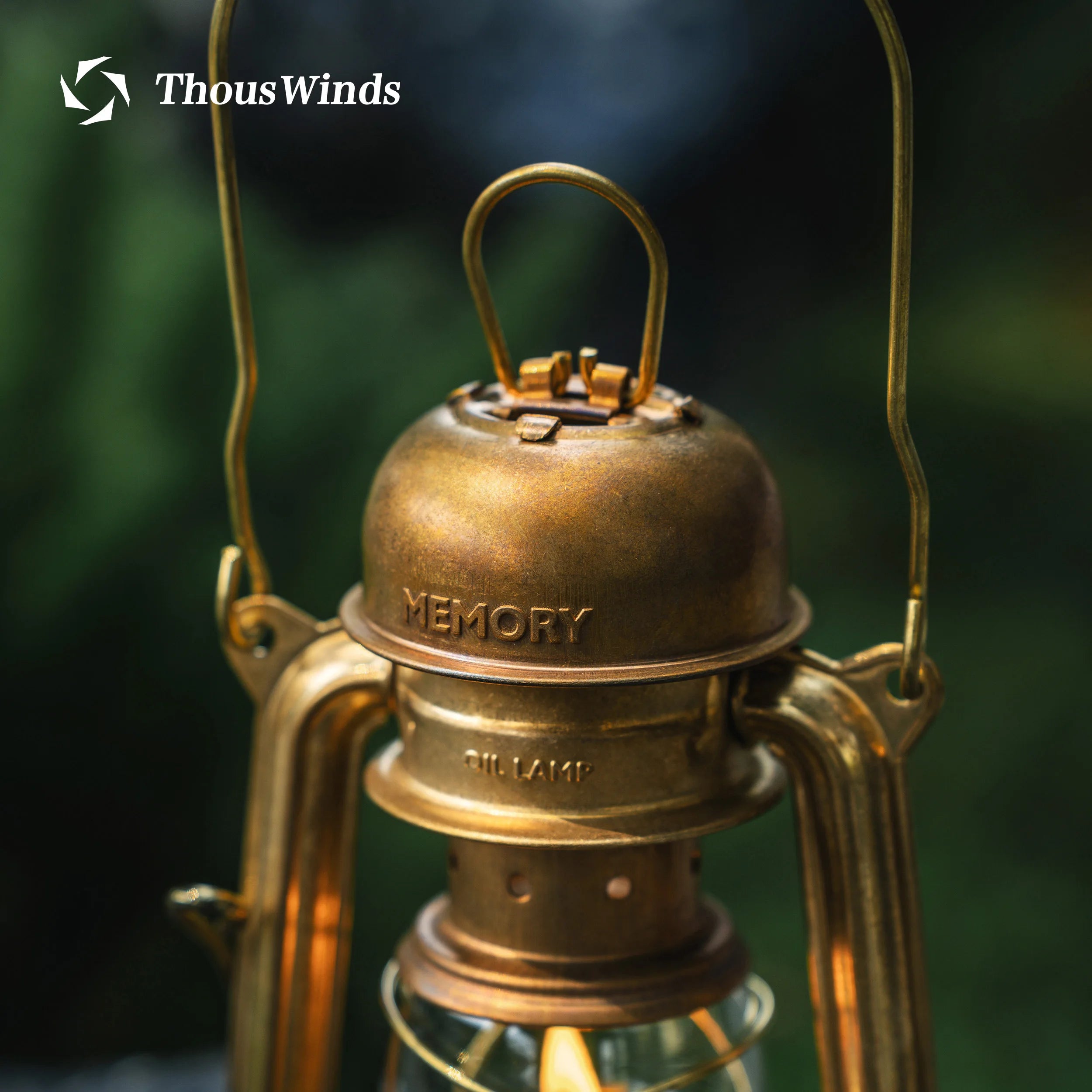 Thous Winds Memory Oil Lamp Portable Outdoor Mini Camping Lantern Retro Camp Lights for Hiking Picnic Camping Supplies