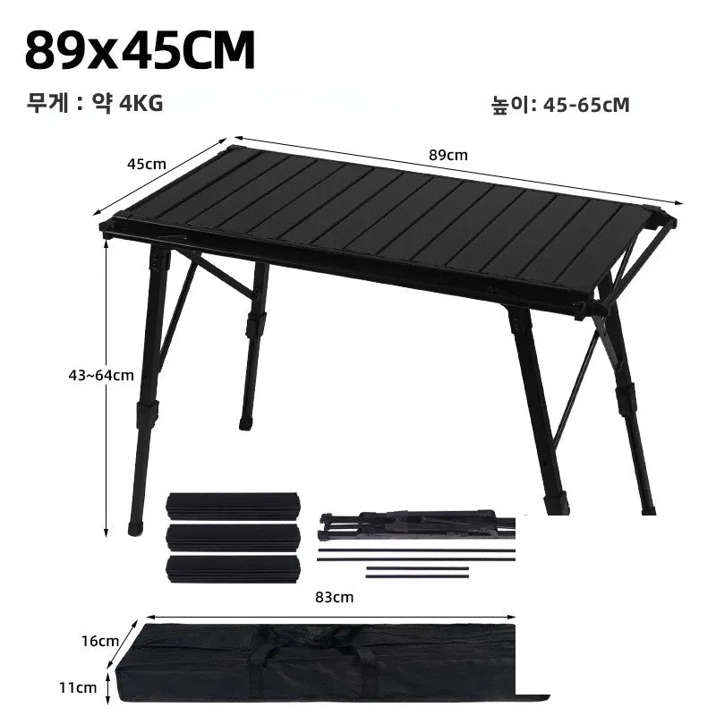 MOUNTAINHIKER Folding Camping IGT Table Wood Lightweight Camp BBQ Grill Table Removable Outdoor Picnic Fishing Camping Table