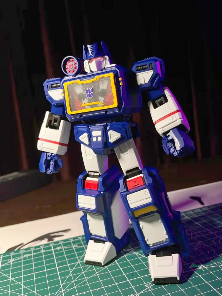 New Sale Blokees Transformers Action Edition Soundwave Toys Lighting Sounding Assembled Action Figures Movable Model Gift Toy
