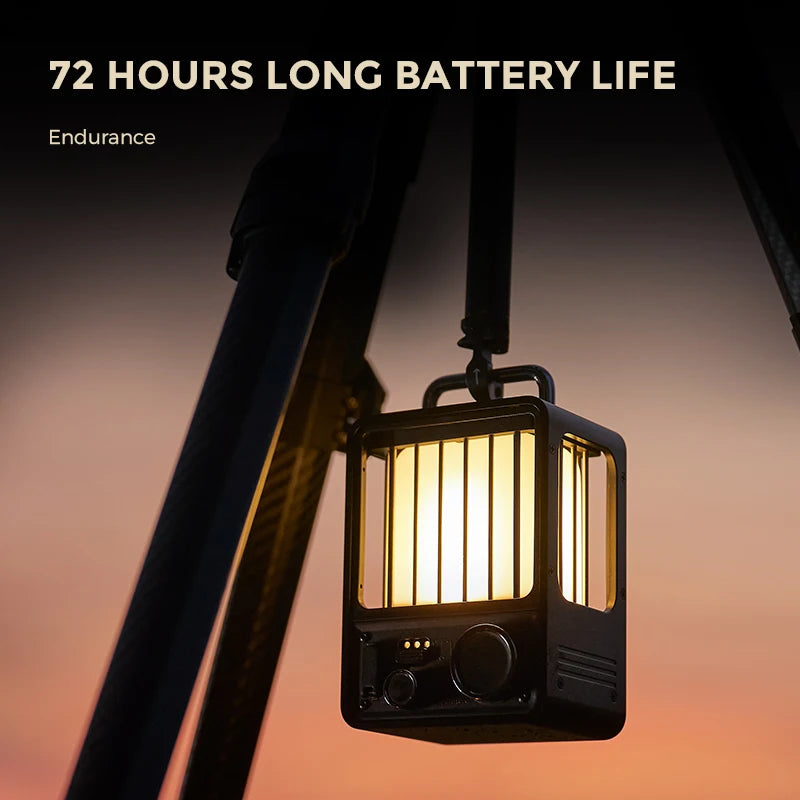 FLEXTAIL Retro Outdoor Camping Lamp Portable Villa Lantern Rechargeable Vintage Photo Props Outdoor Camping Lights