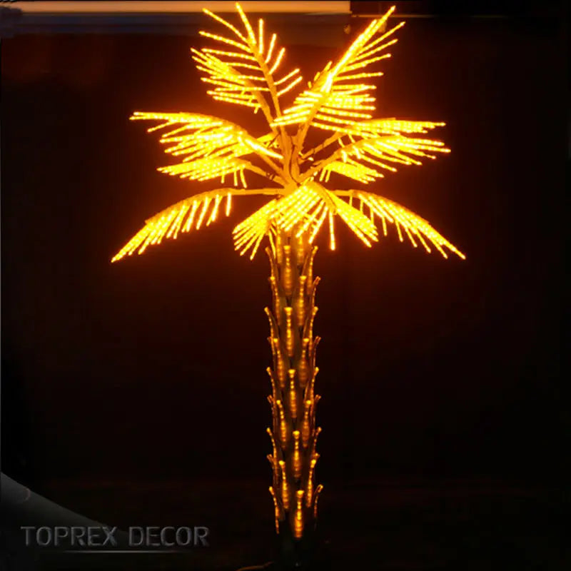 Trade Outdoor Waterproof 3m LED Palm Tree Light Holiday Decorative 12 ft Natural Led Lighted Changing Light up Palm Trees