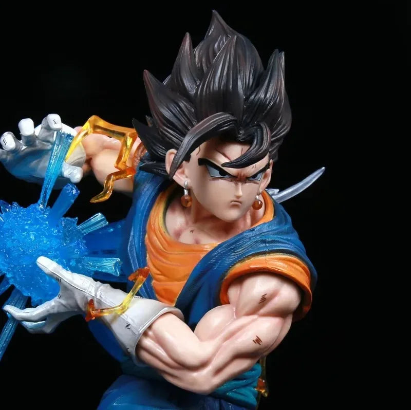 Dragon Ball Vegito Figure: LS Series with 3 Interchangeable Heads & Light-Up Feature Anime Collectible Model Statue for Display