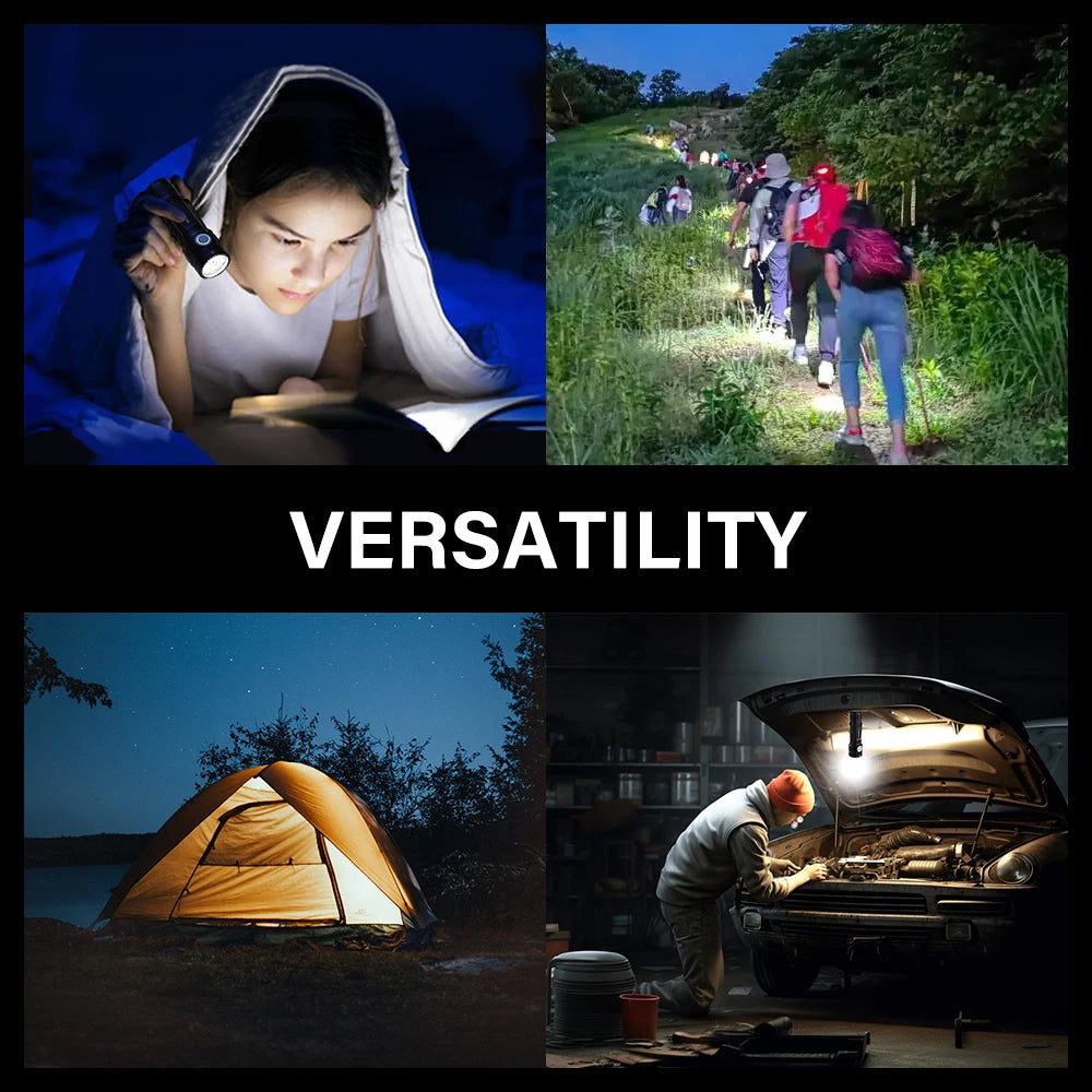 TOWILD BC10 EDC Flashlight Portable Rechargeable 4000lm IPX8 High Power Led Flashlight 21700 Torch For Camping  Outdoor Lighting