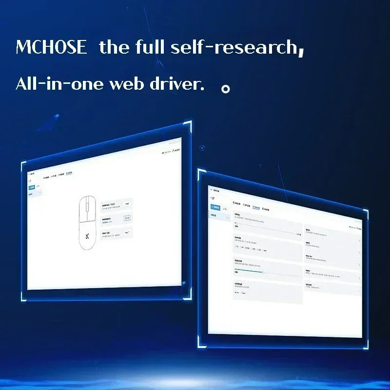 MCHOSE L7 Ultra Gaming Mouse 8K PAW3395 Portable Lightweight Rechargable 2.4G Wireless BT Tri-mode Mice Customized PC Gifts