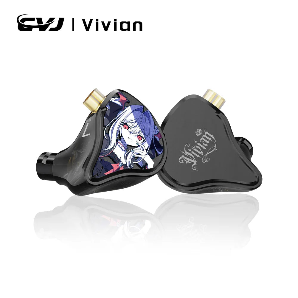 CVJ Vivian In Ear Earphones 10mm Dynamic Driver suitable for Music and Gaming 0.78mm Detachable Cable HiFi Sound Quality