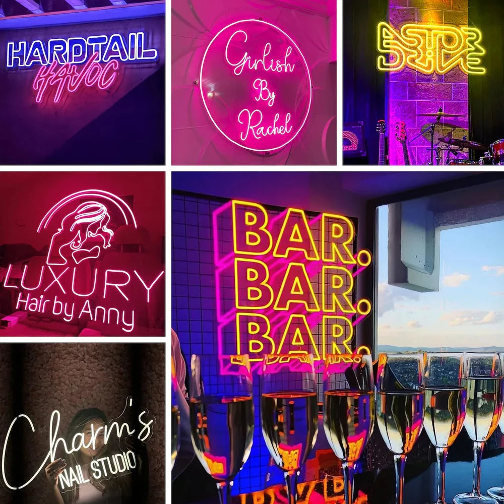 Custom Neon Sign Personalise LED Neon Light for Party Wedding Birthday Business Company Window Restaurant Decor Neon Signs