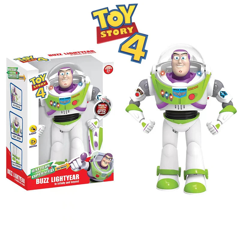 New Toy Story Buzz Lightyear Model Toys Pixar Electric Walking Robot Doll Action Figure Toy Birthday Gift Toys Model For Kids