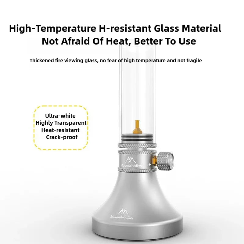 Mounthiker Aladdin Gas Lamp Lantern Retro Glass Gas Atmosphere Light Outdoor Fishing Picnic Camping Equipment Gas Candle Light