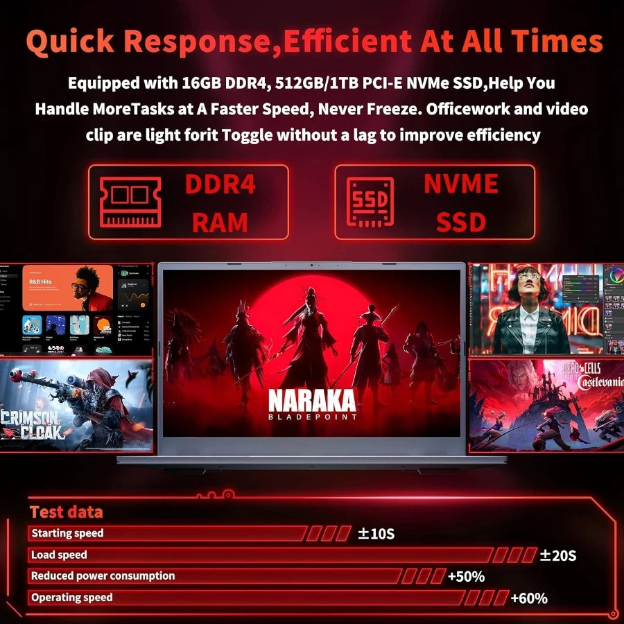 15.6" intel core i9-10980hk gaming laptops portable notbook computer pc 32GB DDR4 512GB IPS WiFi Backlight Fingerprint Unlock