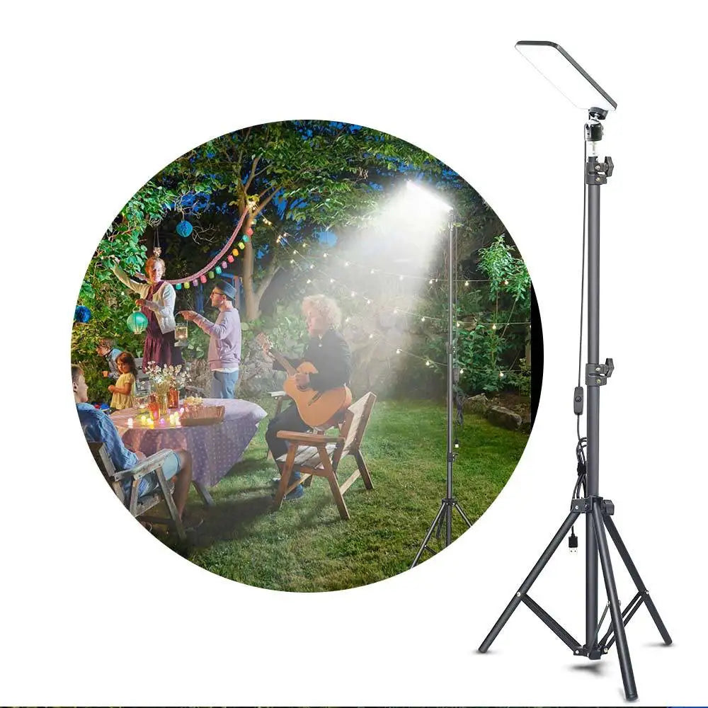 Portable Outdoors Led Work Light USB Tripod Camping Lamp Spotlight SMD Telescopic Pillar Lamps Collapsible Outdoor Picnic Light