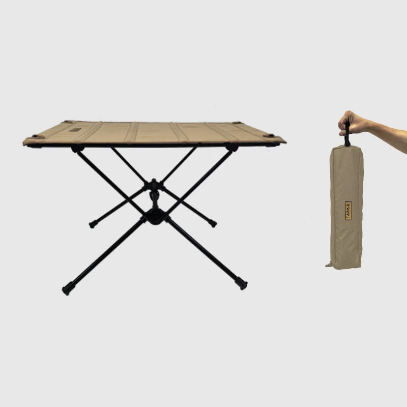 TARKA Camping Oxford Fabric Table Folding Desk Lightweight Foldable Cloth Tables Outdoor Fishing Picnic Desk Camping Equipment