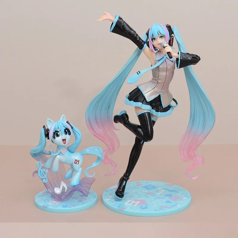 New My Little Poni Series Rainbow Anime Figure Cute Doll Applejack Toy Fluttershy Twi Light Sparkle Model Doll Toy Birthday Gift