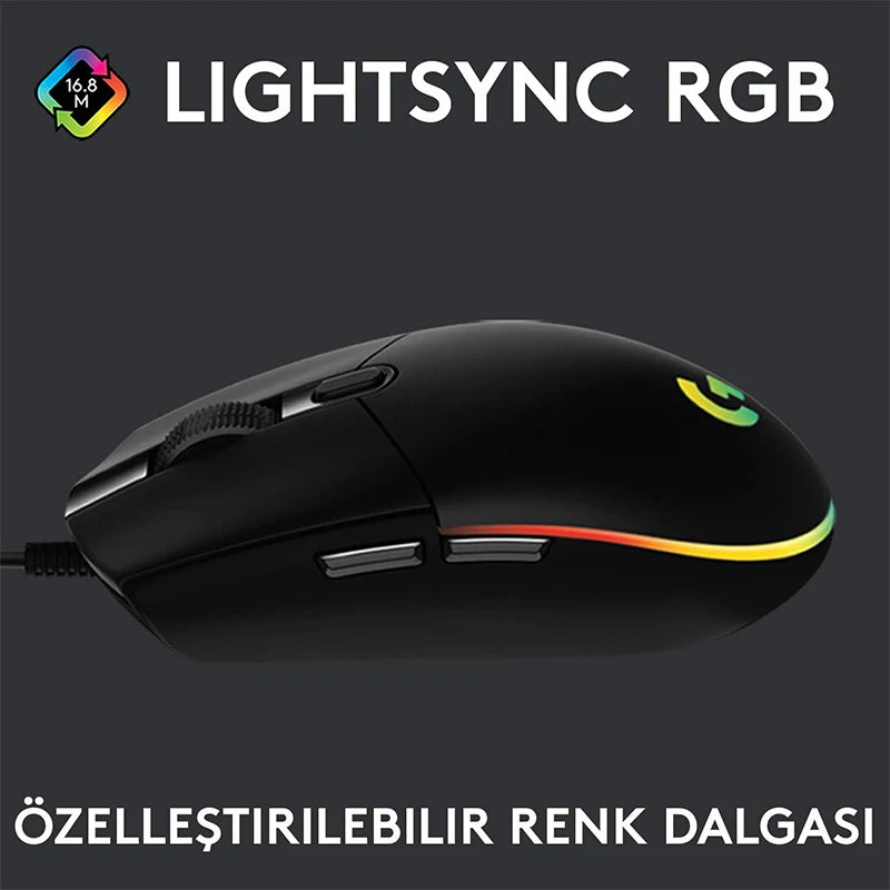 Logitech G102 LIGHTSPEED Gaming-Maus, 8000 DPI, kabelgebundene Maus, Laptop-Zubehör, keine Treiberversion, kann nicht mit G HUB verbunden werden
