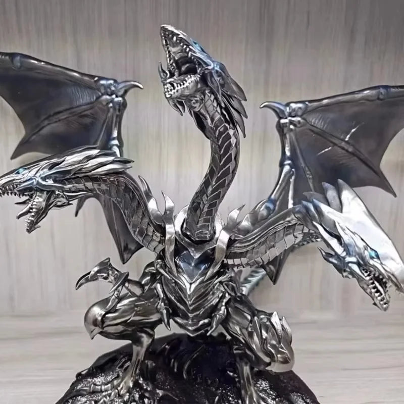Yu-Gi-Oh Figure Blue-Eyes White Dragon Figures With Light 25cm Pvc Statue Model High Quality Collections Desk Decora Toys Gifts