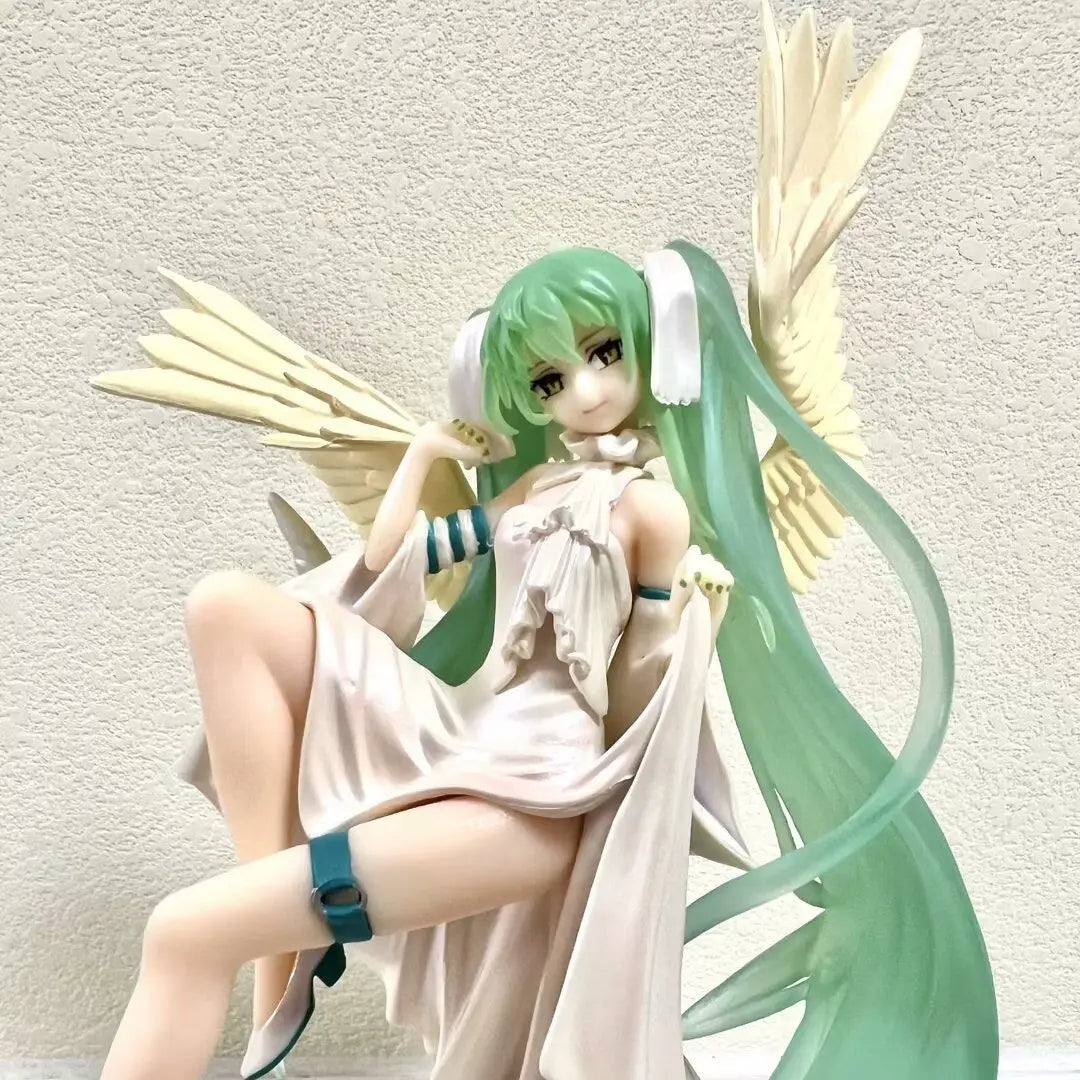 17cm Hatsune Miku Anime Figure Light And Dark Beautiful Angel Girl Action Figure PVC Collectible Model Doll Ornaments Toys Gifts