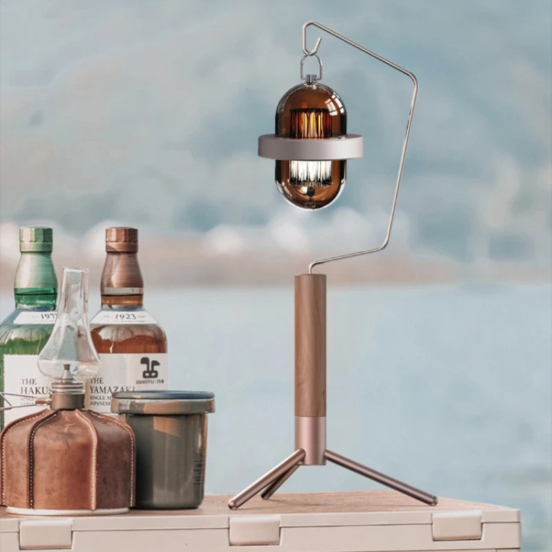 Outdoor camping atmosphere light desktop detachable lantern hanger