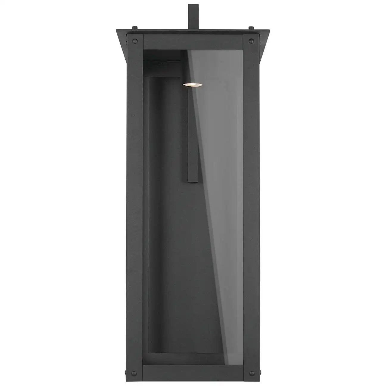 Hunt clear Glass 36 Inch Black 4 Light Outdoor Lantern Wall Light Garden Wall Sconce Waterproof