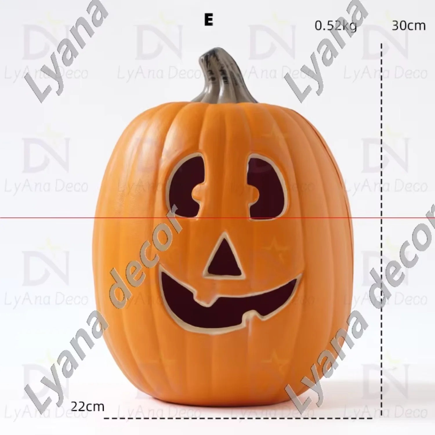 Plastic Products Halloween Accesorios Yard Ornaments Luminous  Props Scary Led Pumpkin Light Halloween Decor