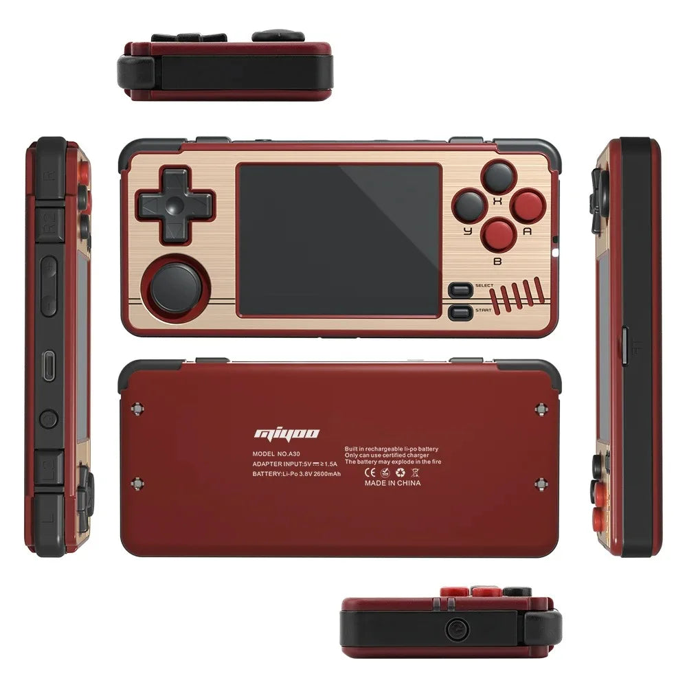 Retro Game Console Portable Handheld MIYOO A30 Portable Handheld Retro Game Open Source Linux System 2.8 IPS HD Screen WIFI