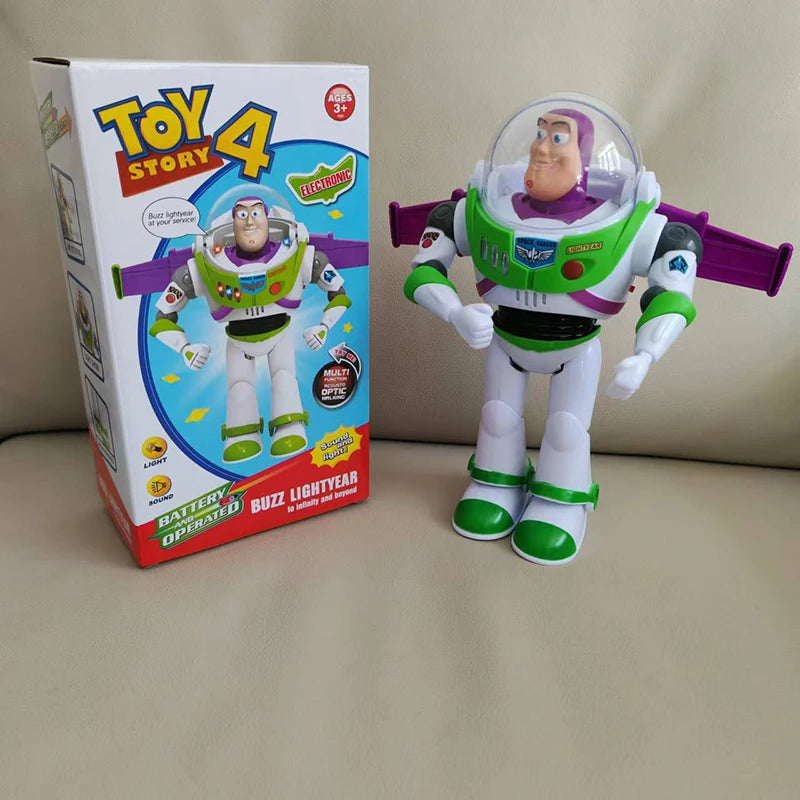 New Toy Story Buzz Lightyear Model Toys Pixar Electric Walking Robot Doll Action Figure Toy Birthday Gift Toys Model For Kids
