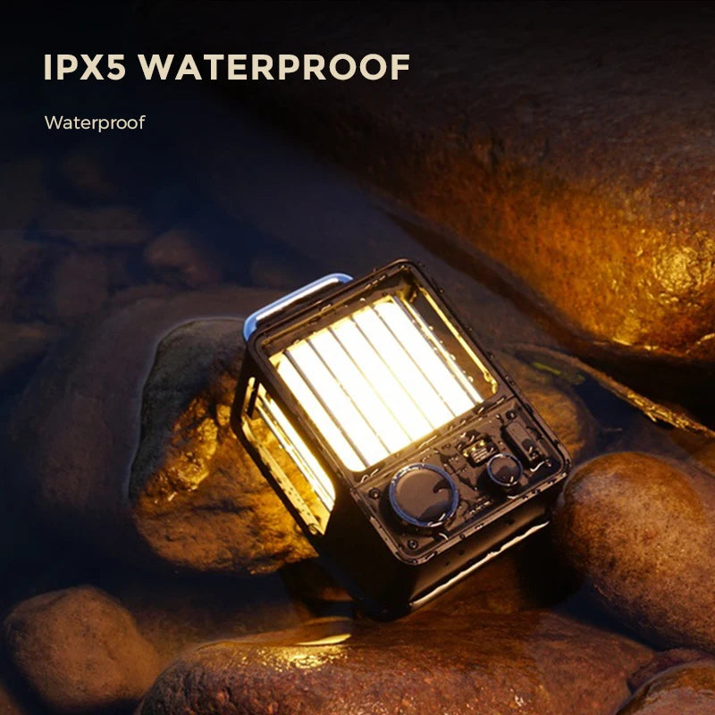 FLEXTAIL Retro Outdoor Camping Lamp Portable Villa Lantern Rechargeable Vintage Photo Props Outdoor Camping Lights