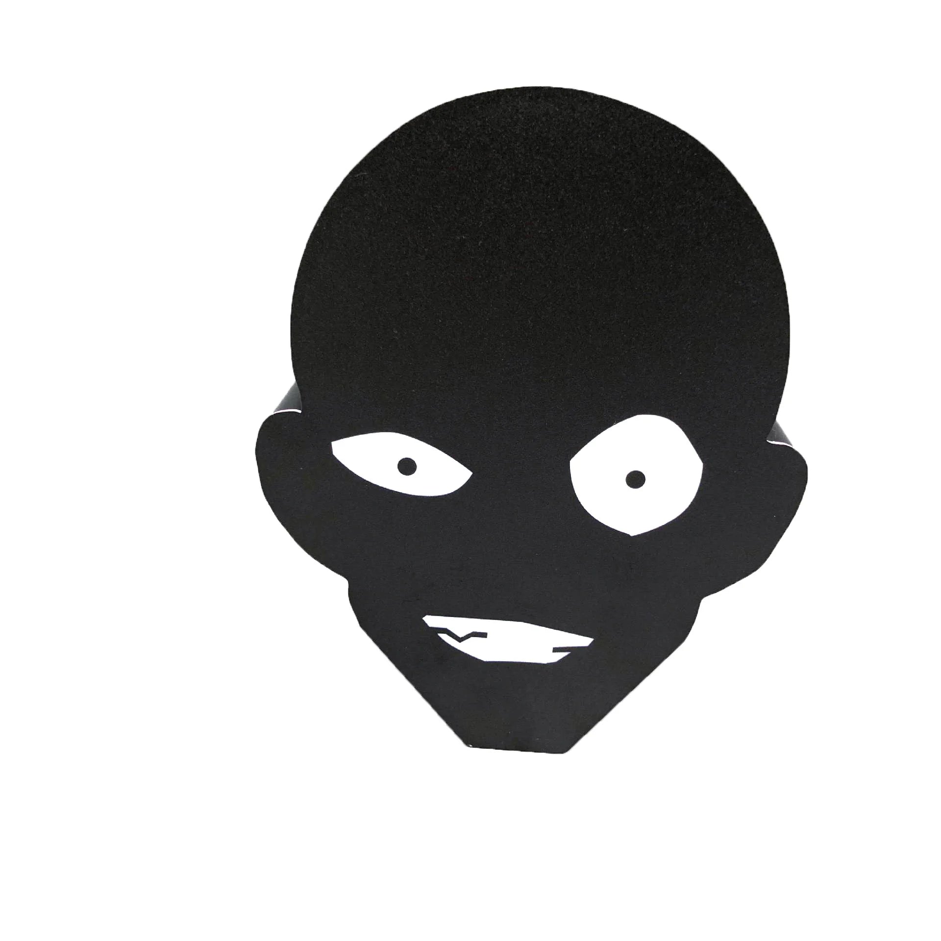 Popular Black Clothed Man Night Light Soft Light Eye Protection Funny Sand Sculpture Horror Bedhead Atmosphere Light Decoration