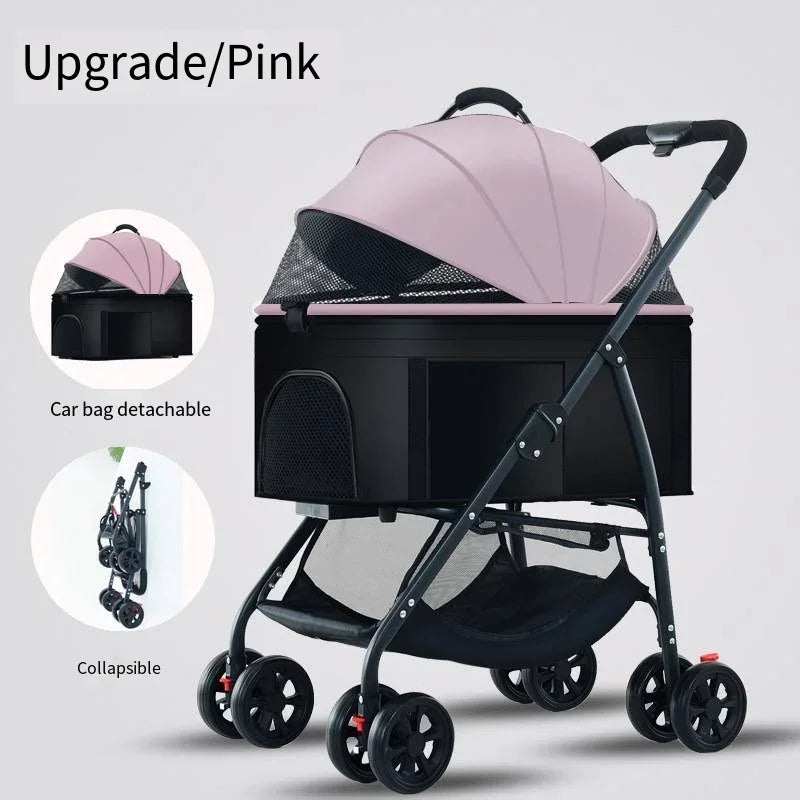 Pet Car Strollers Lightweight Foldable Specifically Designed for Walking Dogs Infants Medium-sized Small Dogs Cats Outdoor