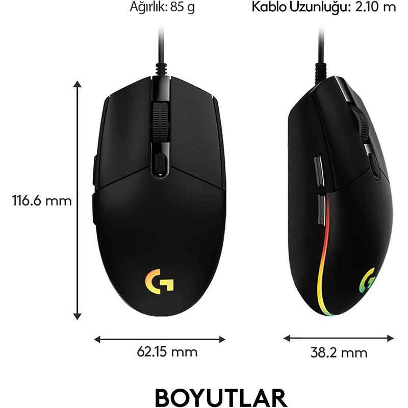 Logitech G102 LIGHTSPEED Gaming-Maus, 8000 DPI, kabelgebundene Maus, Laptop-Zubehör, keine Treiberversion, kann nicht mit G HUB verbunden werden