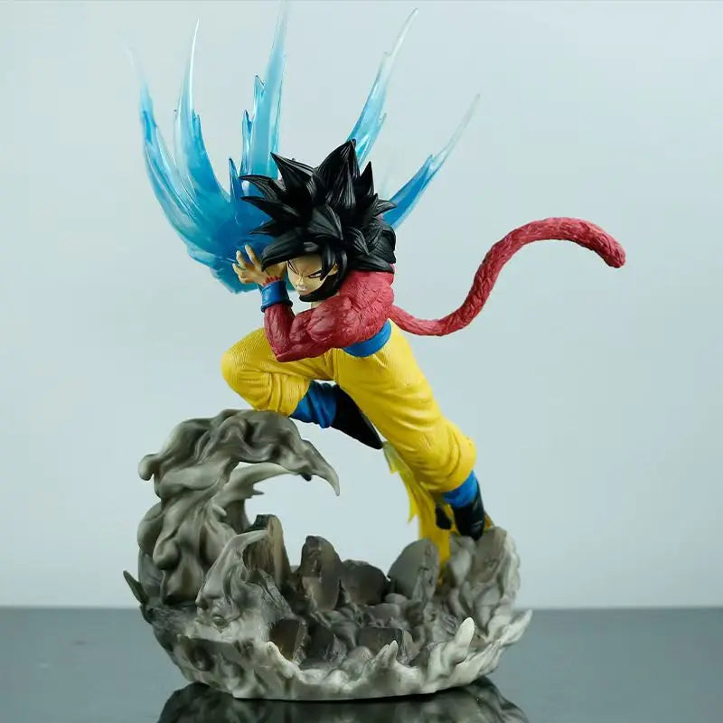 Anime Super Saiyan Broly Figure GK Dragon Ball Figurine 41cm BUG Broli Action Figure Lighted Model PVC Collection Desktop Toys