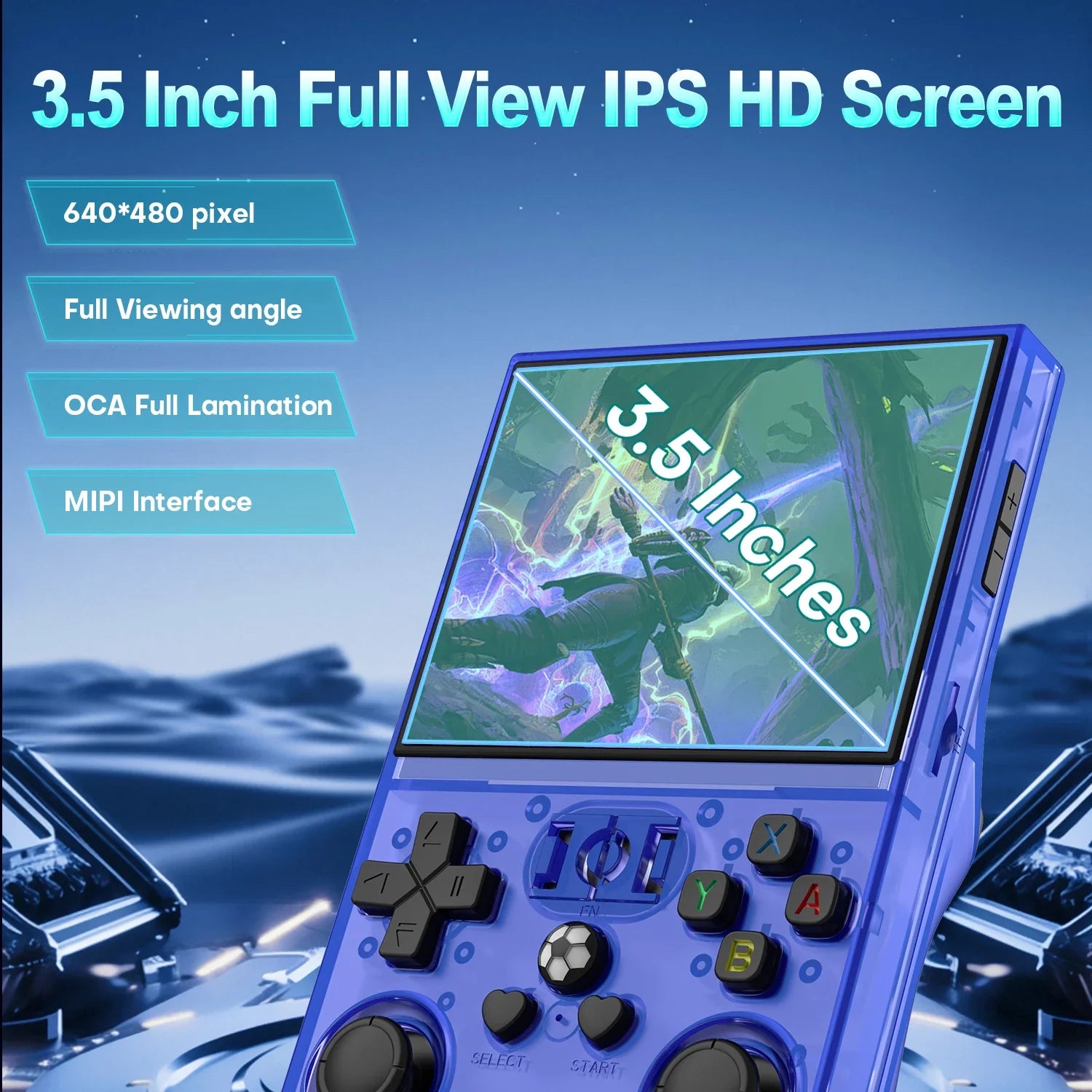 Open Source R36PRO 30000+Games Retro Handheld Video Game Console 3.5 Inch IPS Screen RK3326 Chip Portable Pocket Video Player