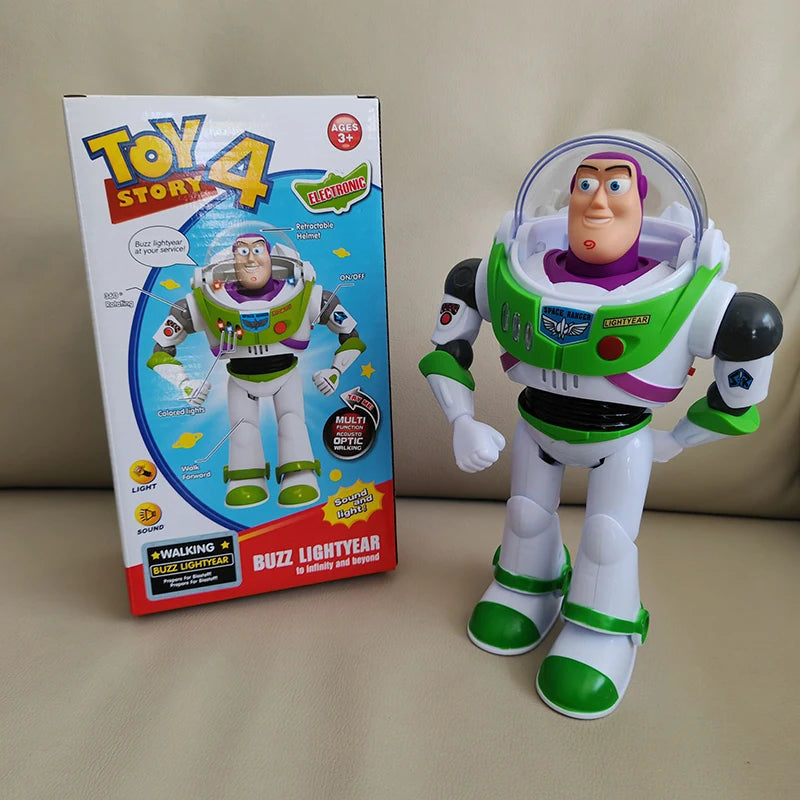 New Toy Story Buzz Lightyear Model Toys Pixar Electric Walking Robot Doll Action Figure Toy Birthday Gift Toys Model For Kids