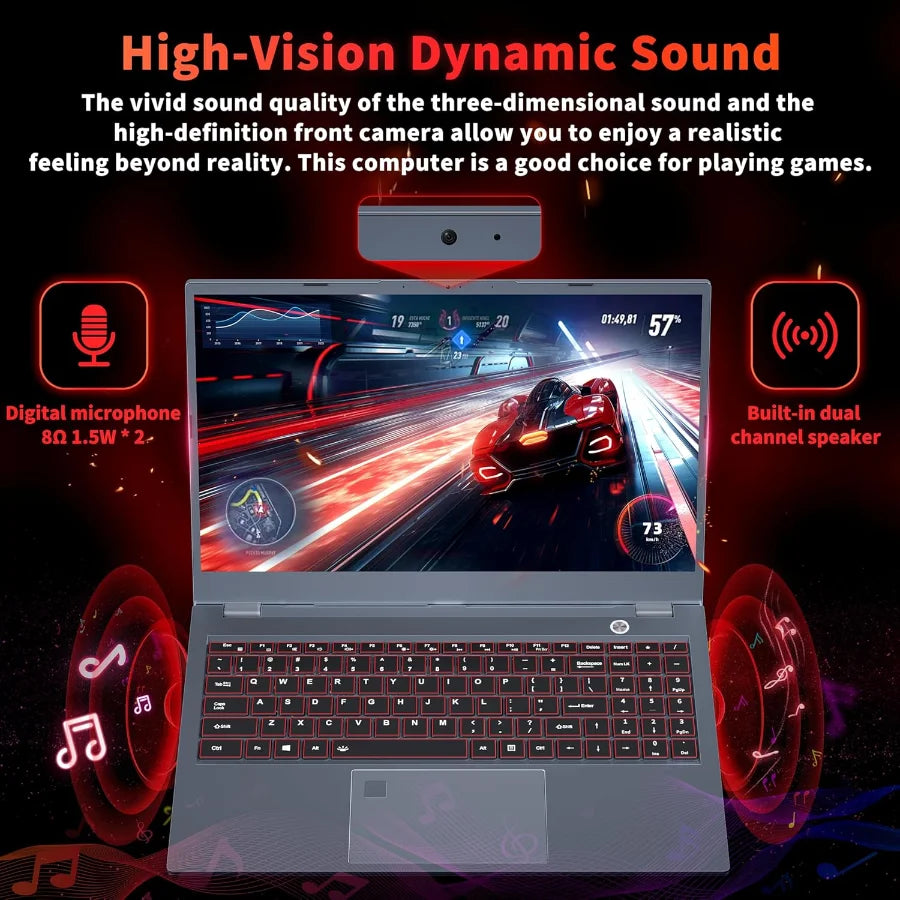 15.6" intel core i9-10980hk gaming laptops portable notbook computer pc 32GB DDR4 512GB IPS WiFi Backlight Fingerprint Unlock