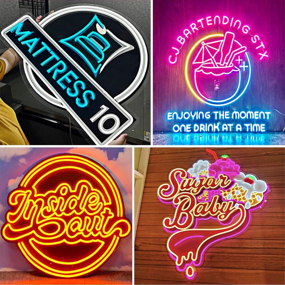 Custom Neon Sign Personalise LED Neon Light for Party Wedding Birthday Business Company Window Restaurant Decor Neon Signs