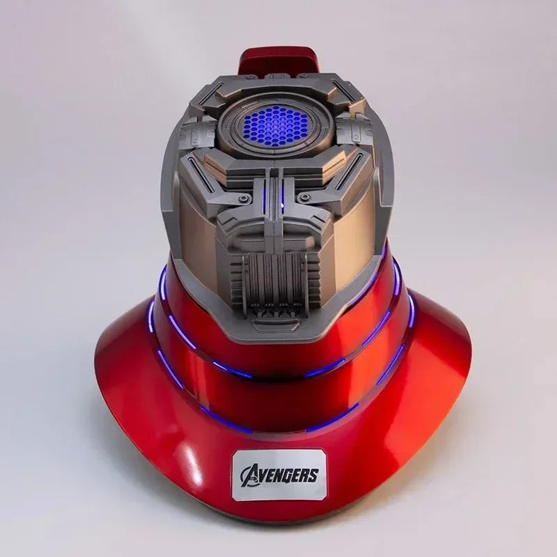 New Iron Man Mk5 Helmet Automatoc 1:1 Voice Control Avengers Mk7 Mk 5 Cosplay With Led Light Electronic Close Ironman Helmet Gif