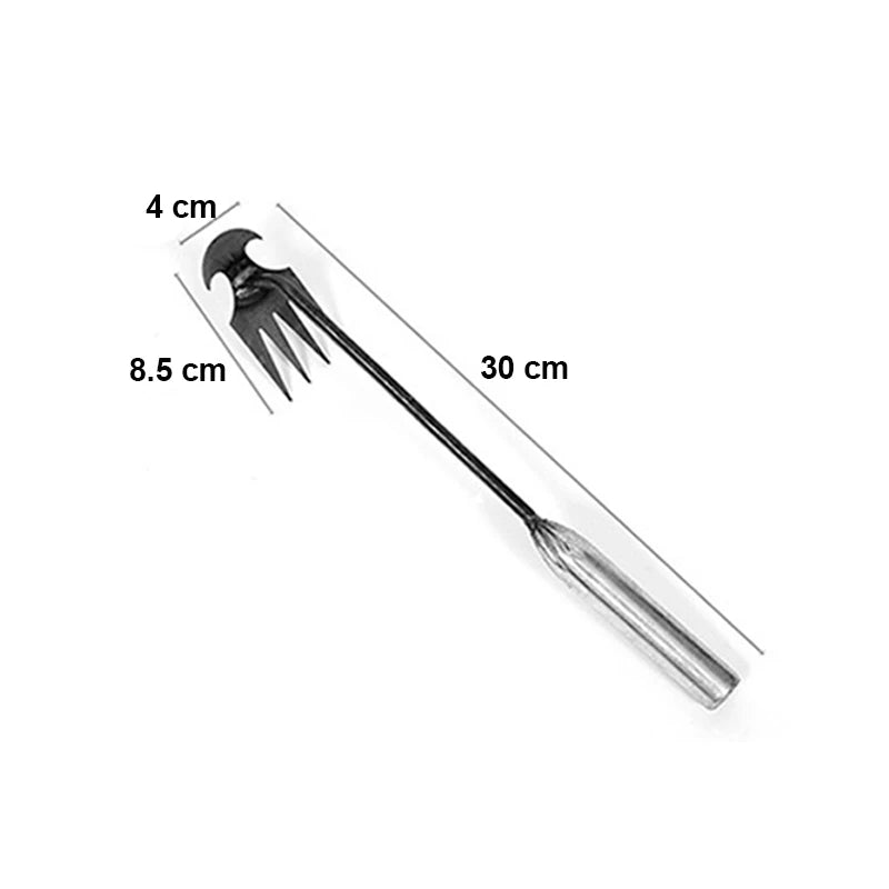 4 Teeths - Multifunctional Hand Weeder for Garden - Durable & Portable Garden Weeding Tool for Vegetable Gardening & Farm Planti