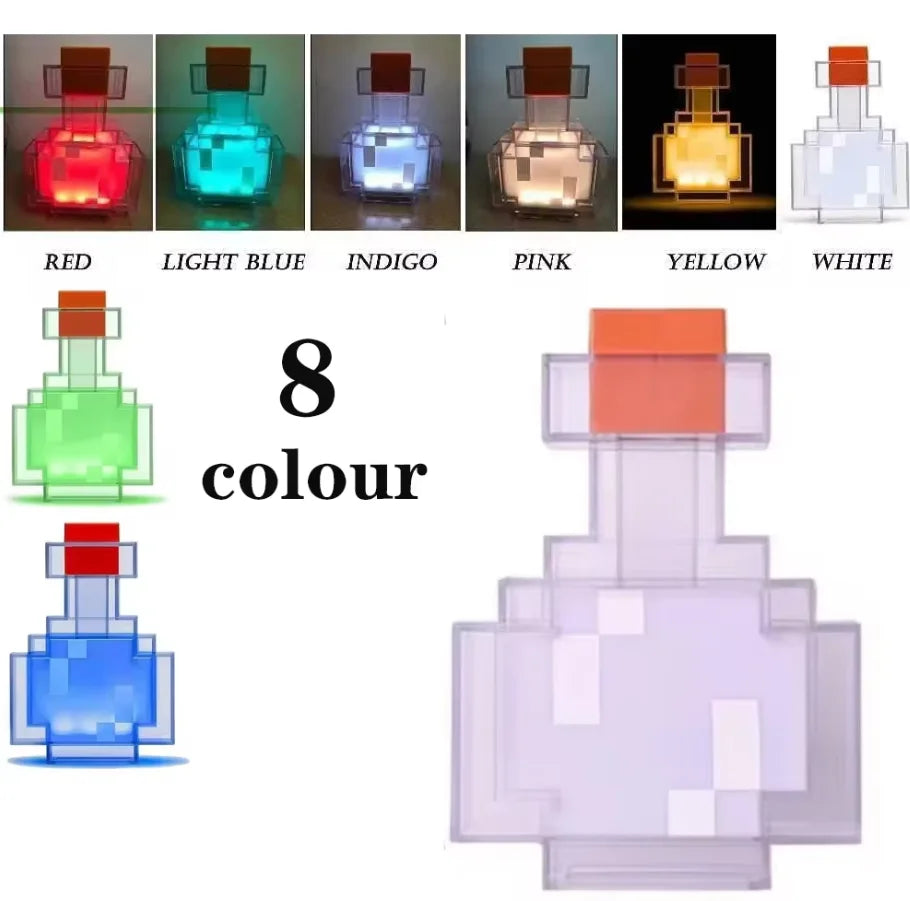 Creative Brownstone Torch LED Night Light USB Rechargeable Game Room Decoration Table Light Festival Gifts for Kids Game Lamps