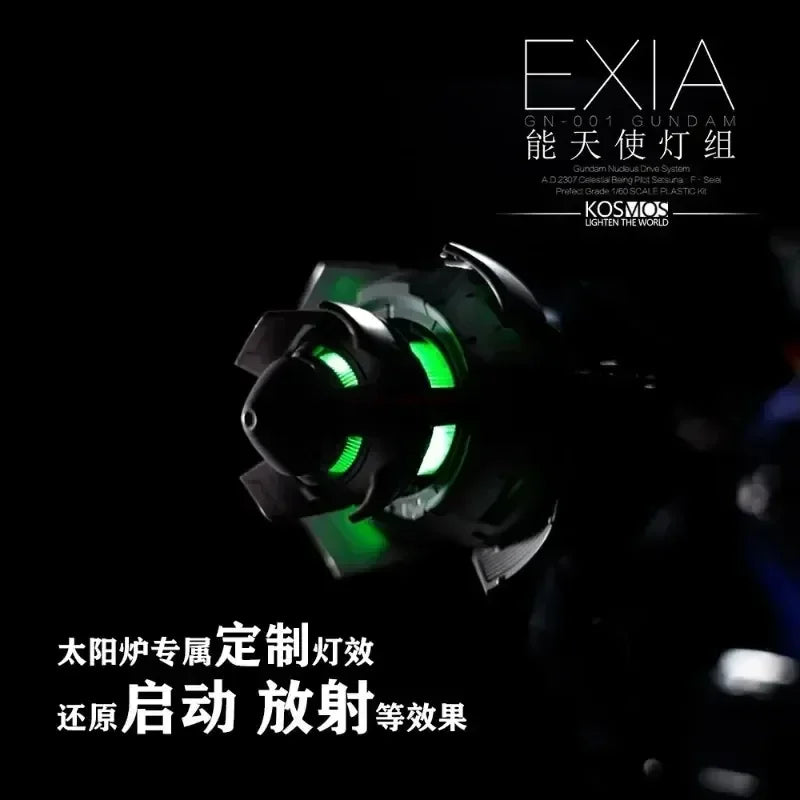 Kosmos PG 1/60 GN-001 Exia Phantom Light Group LED  Accessory Package Assembly Action Toy Figures Collectibles Gifts