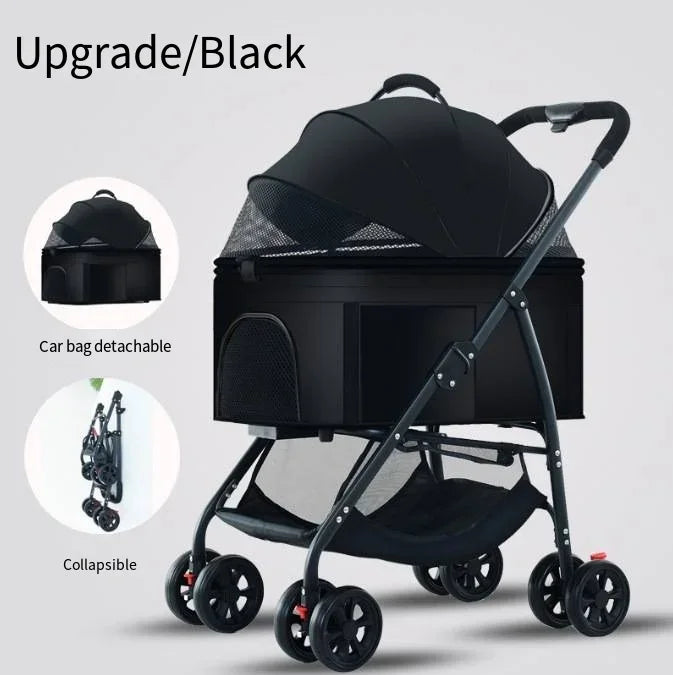 Pet Car Strollers Lightweight Foldable Specifically Designed for Walking Dogs Infants Medium-sized Small Dogs Cats Outdoor
