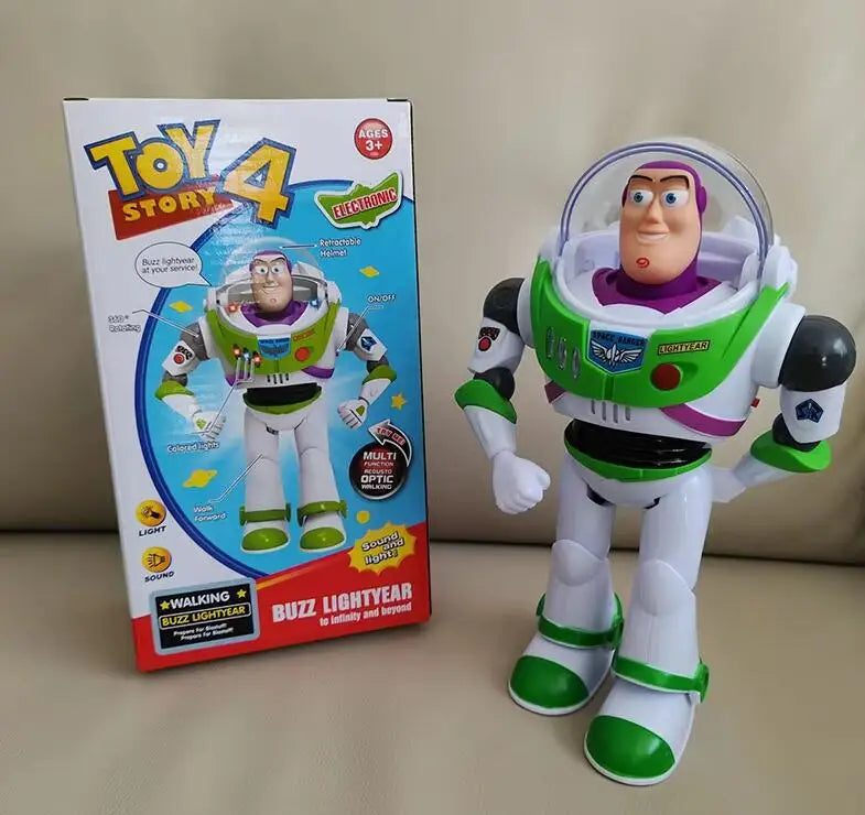 Toy Story Buzz Lightyear Model Toys Pixar Electric Walking Robot Doll Action Figure Toy Birthday Gift Toys Model For Children