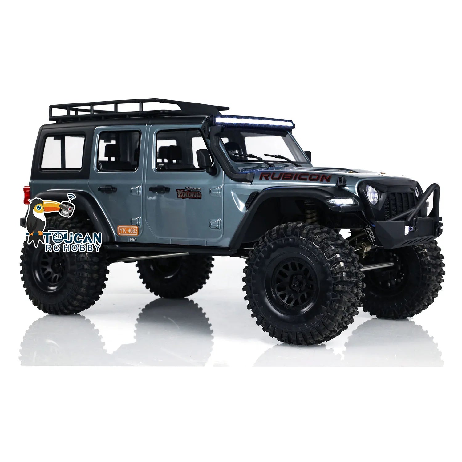 1/8 RC Crawler 4WD 4x4 Climbing Rock Car YIKONG YK4082 V3 Model Radio Control Off-road Vehicles with Light System RC Toys Gifts
