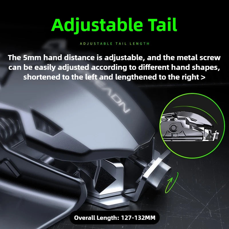 MK500 RGB Backlight Wired Mechanical Mouse 12800DPI Adjustable Macro Programming E-Sport Ergonomic Gaming Mouse For PC Laptop