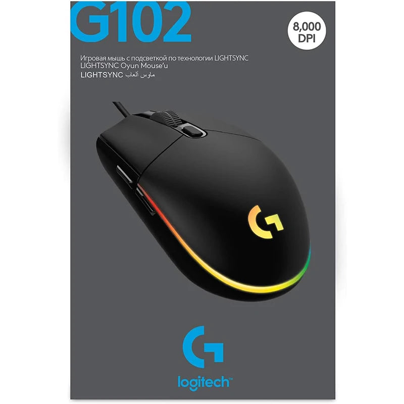 Logitech G102 LIGHTSPEED Gaming-Maus, 8000 DPI, kabelgebundene Maus, Laptop-Zubehör, keine Treiberversion, kann nicht mit G HUB verbunden werden