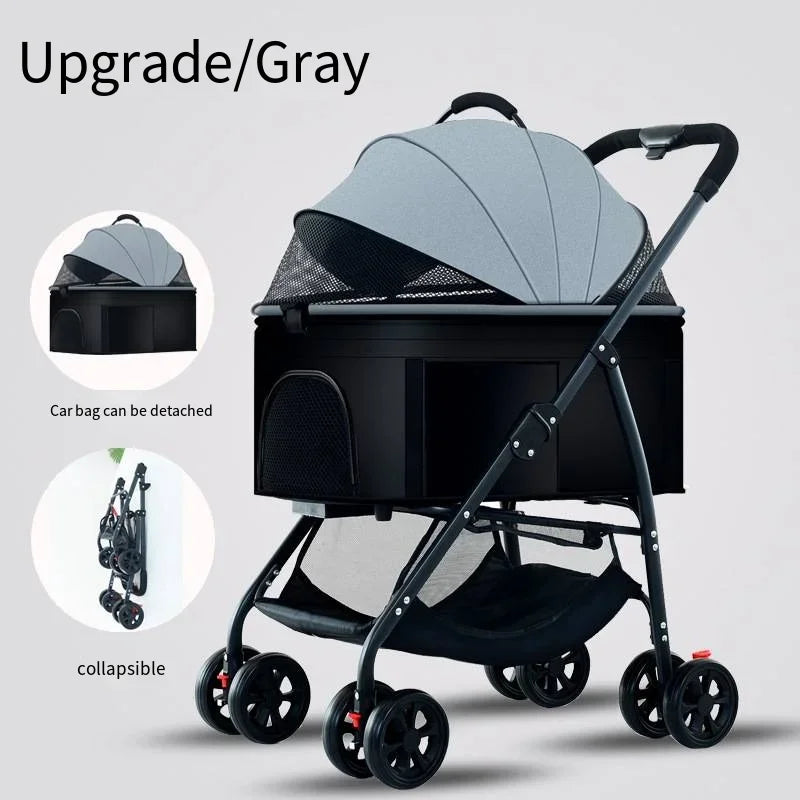 Pet Car Strollers Lightweight Foldable Specifically Designed for Walking Dogs Infants Medium-sized Small Dogs Cats Outdoor