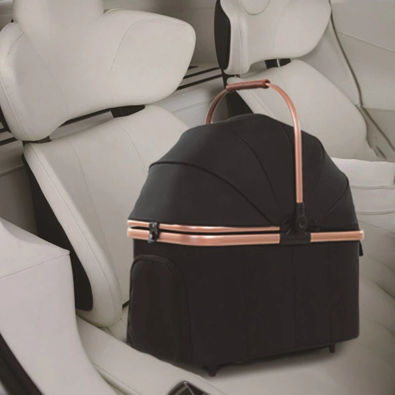 2025 New Pet Stroller Portable Pet Carrier Lightweight Foldable Dog and Cat Stroller Outdoor Travel Pet Stroller